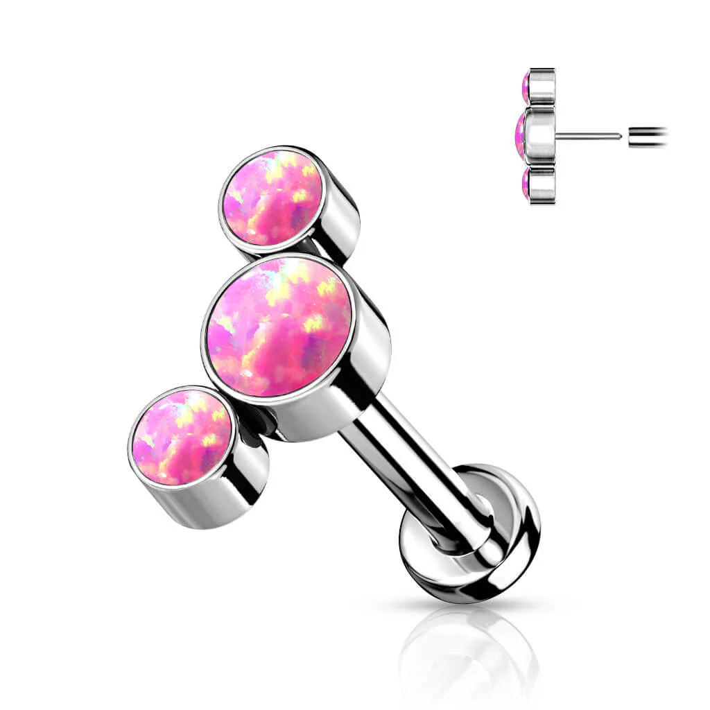 Titan Labret 3 Opal Silber Push-In - Image 7