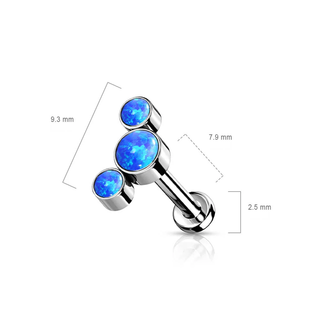 Titan Labret 3 Opal Silber Push-In - Image 9