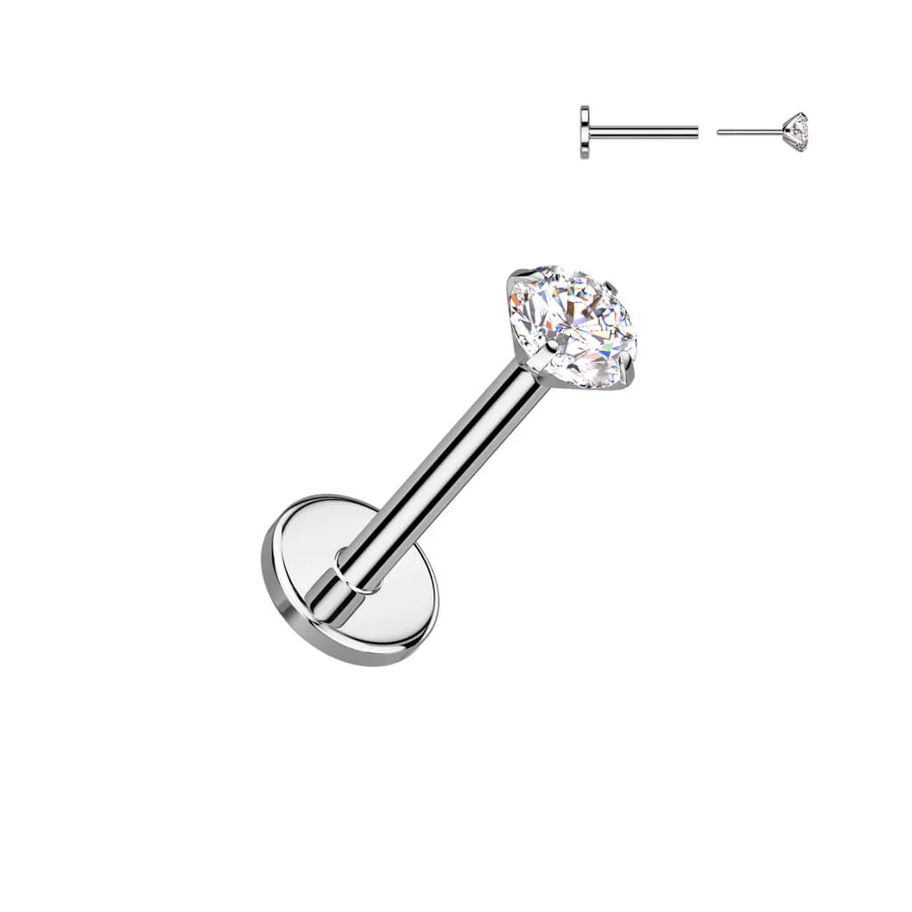 Titan Labret Zirkonia Krappenfassung Push-In - Image 3
