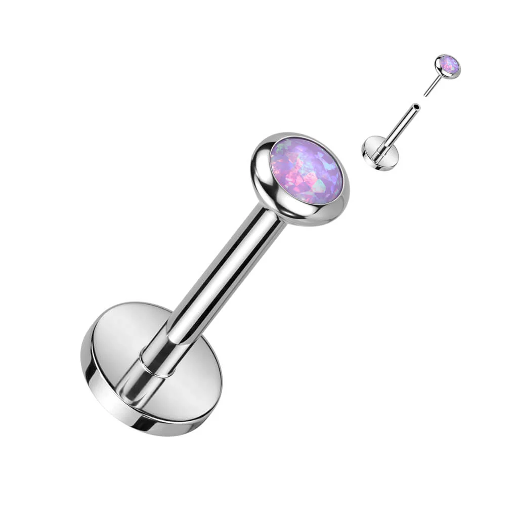 Titan Labret Zirkonia Opal Push-In - Image 8