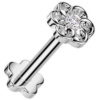 Titan Labret Blume Zirkonia Blume Base Push-In - Image 3