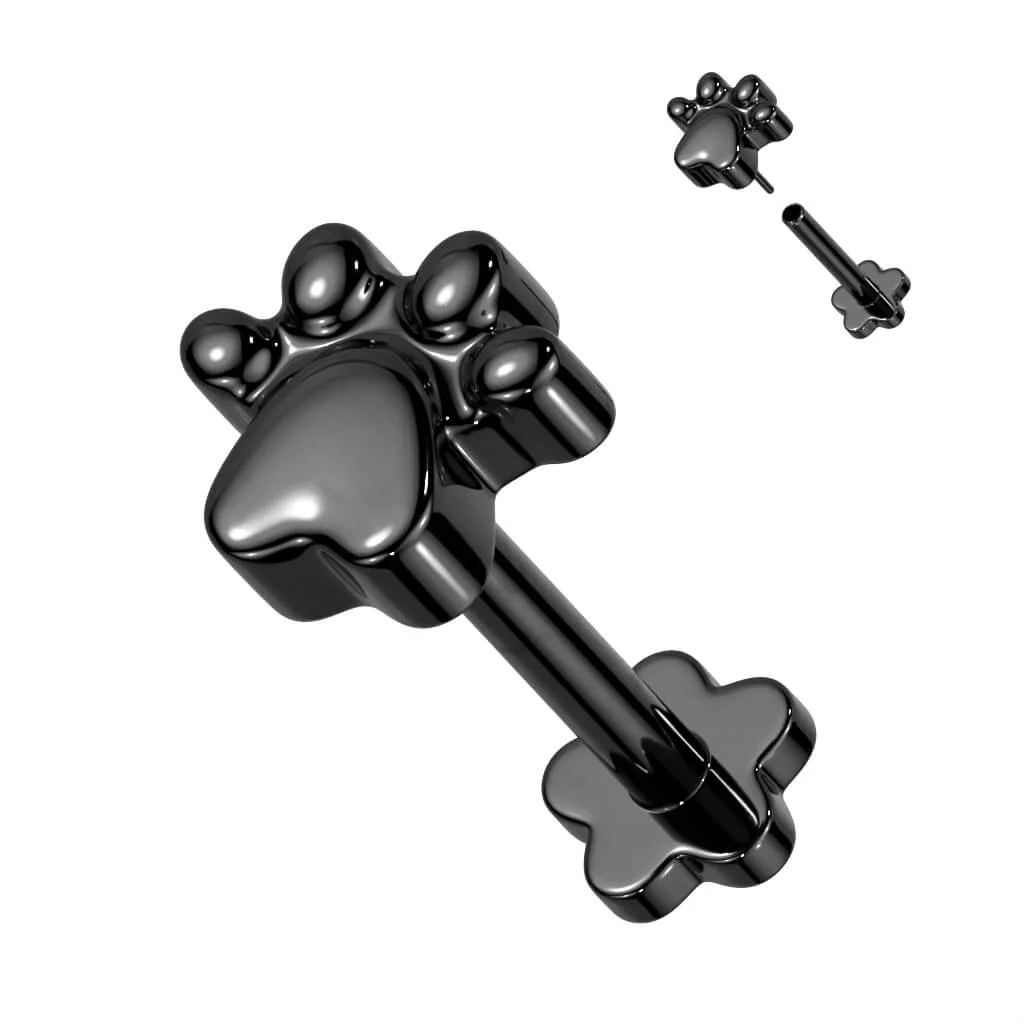 Titan Labret Pfoten Blumen Base Push-In - Image 3
