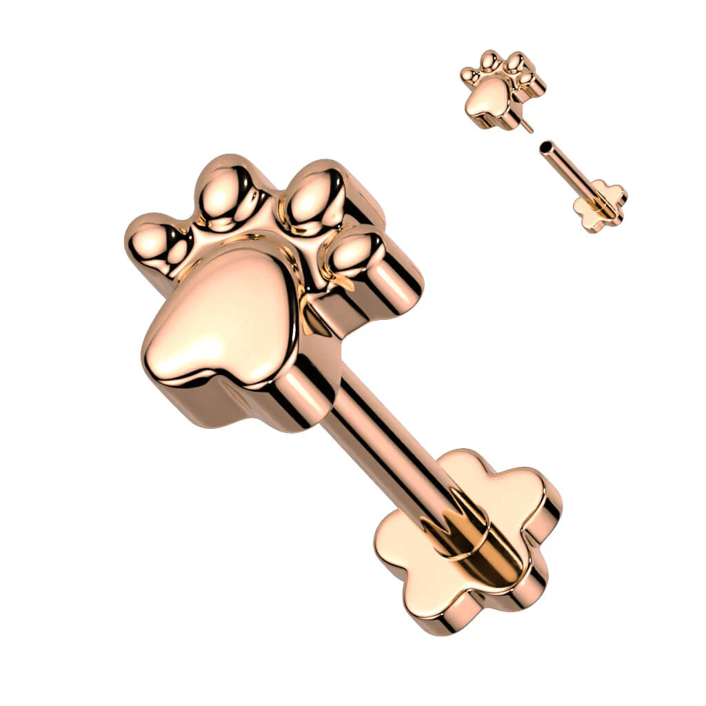 Titan Labret Pfoten Blumen Base Push-In - Image 4