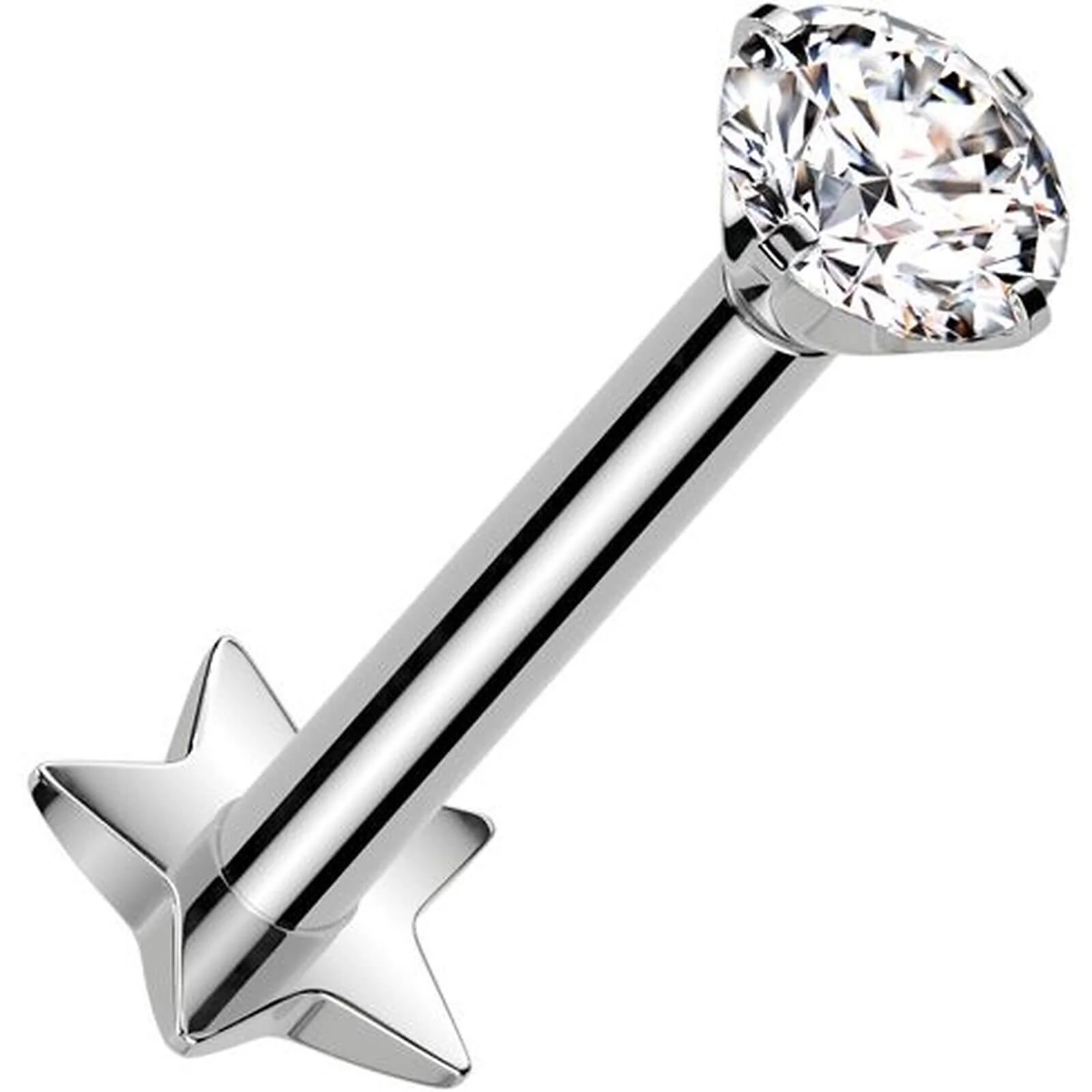 Titan Labret Zirkonia Stern Base Push-In