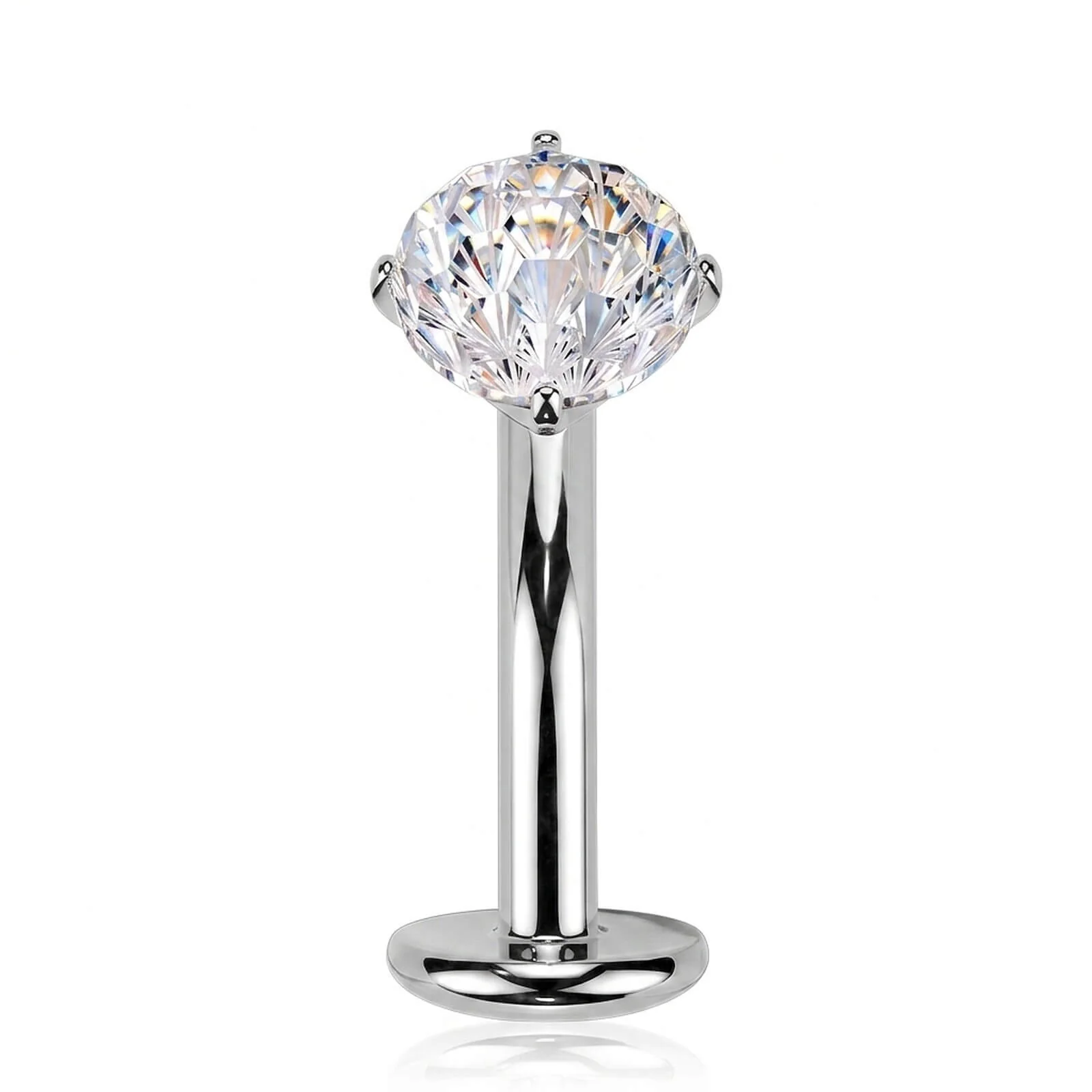 Titan Bauchnabelpiercing Zirkonia Push-In