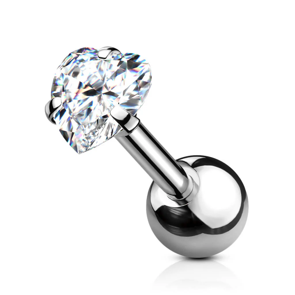 Barbell Herz Zirkonia - Image 2