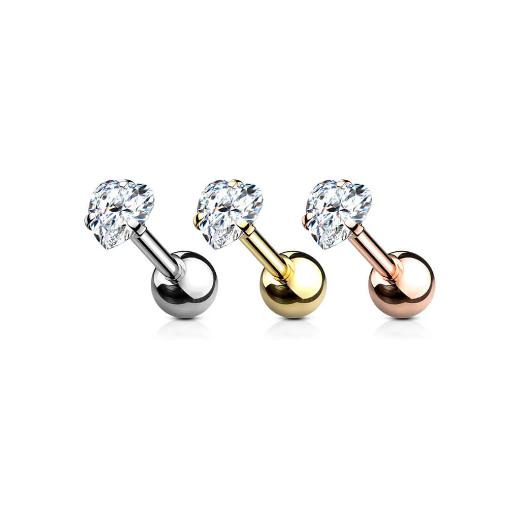 Barbell Herz Zirkonia - Image 3