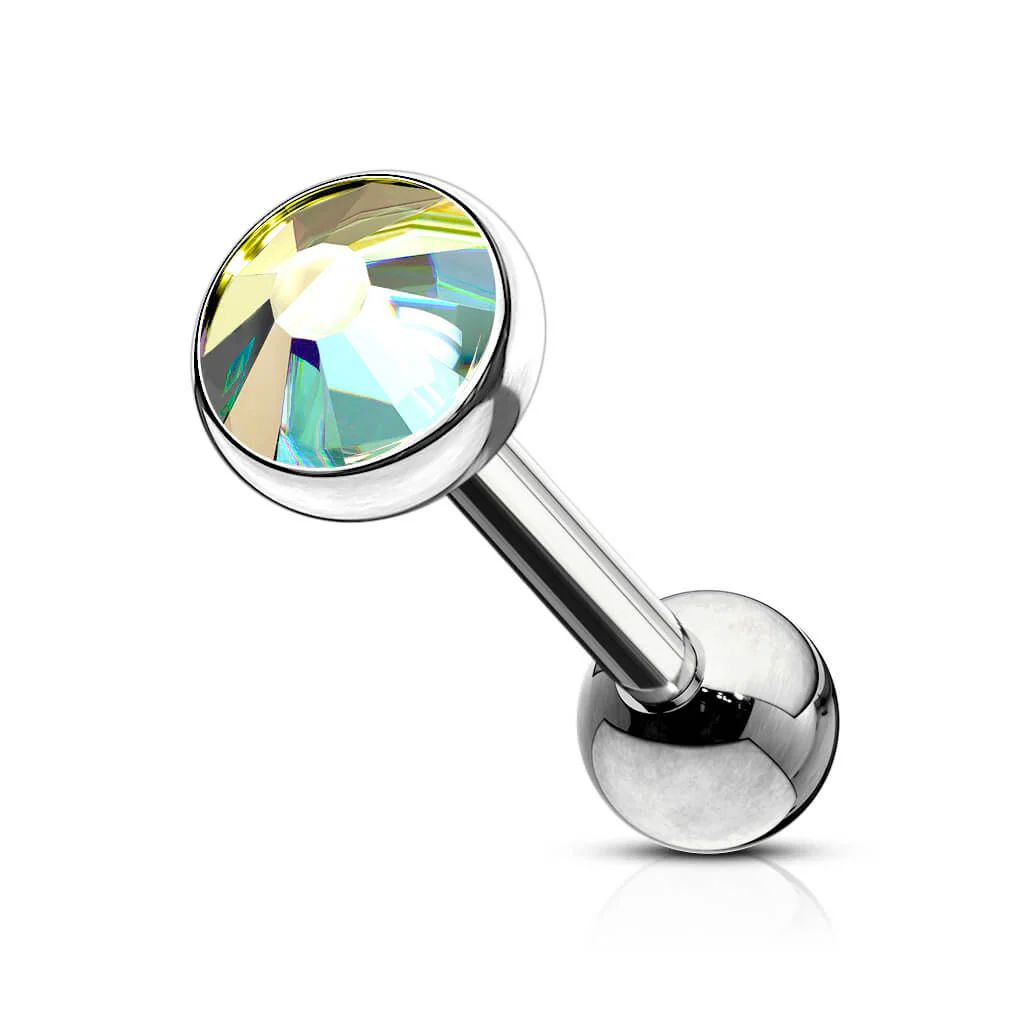 Barbell Kugel Zirkonia Flach - Image 3