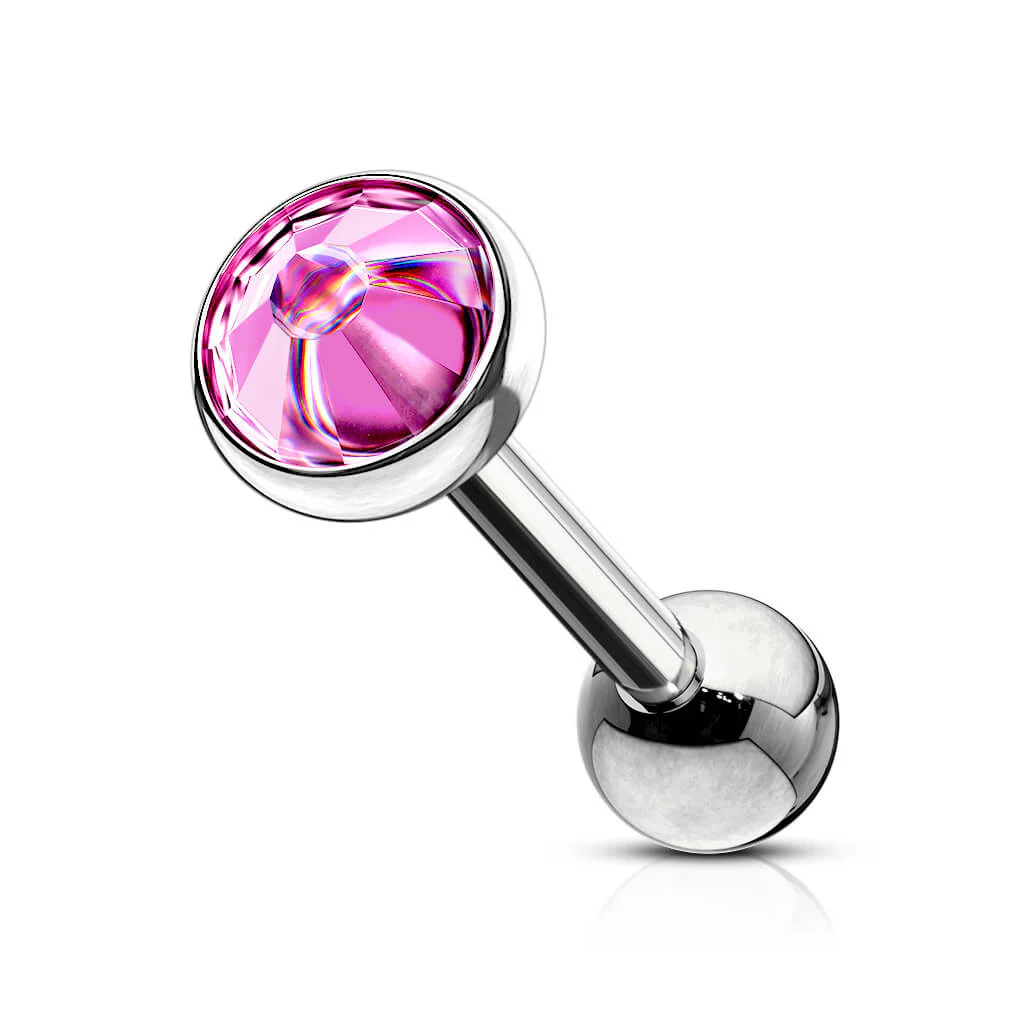 Barbell Kugel Zirkonia Flach - Image 5