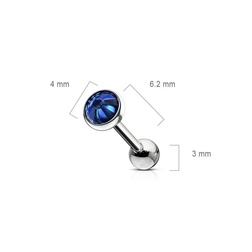 Barbell Kugel Zirkonia Flach - Image 6