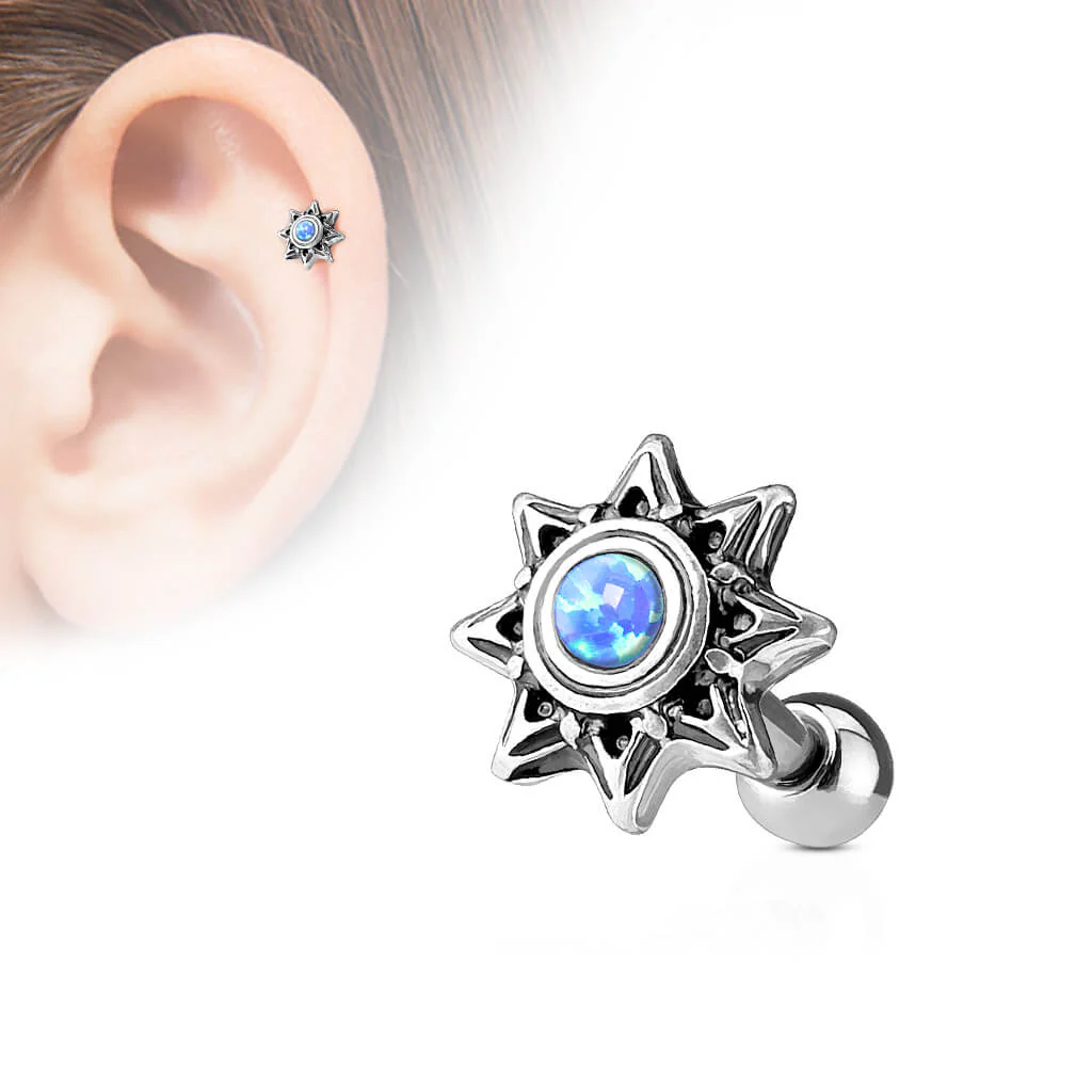 Barbell Stern Opal Silber - Image 2