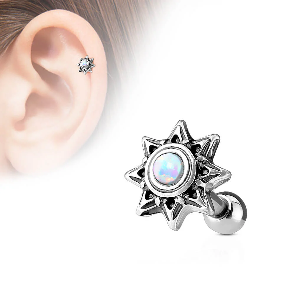 Barbell Stern Opal Silber - Image 3