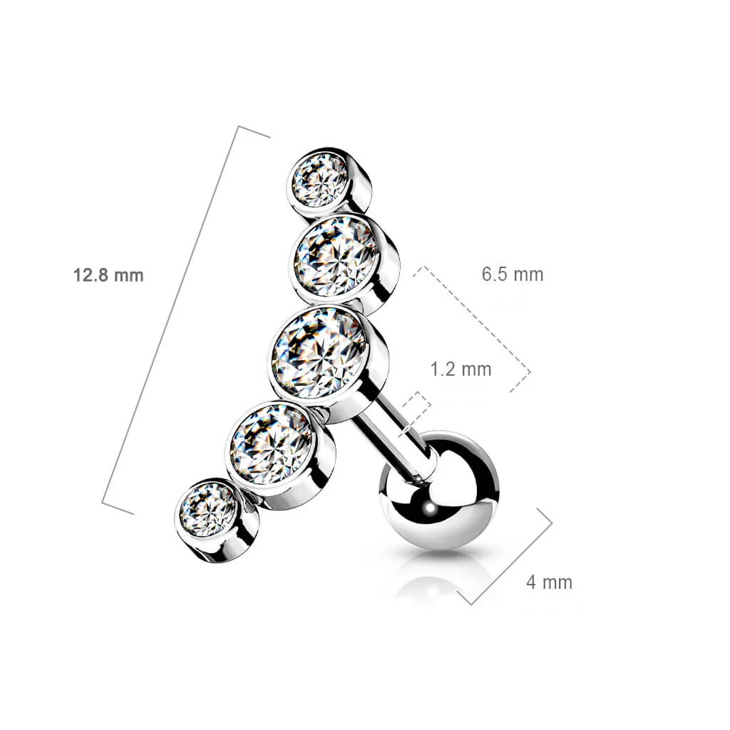 Barbell 5 Zirkonia - Image 3