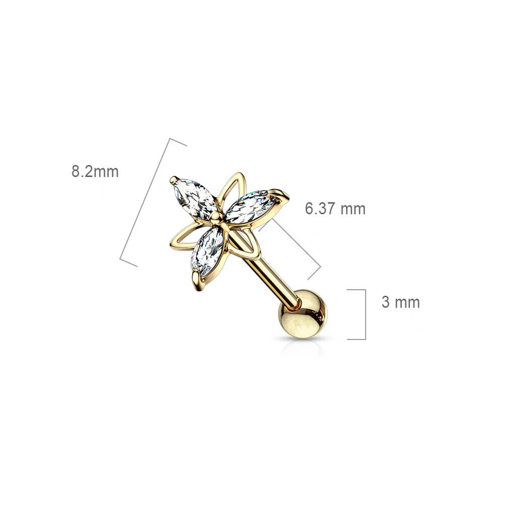 Barbell Blume Zirkonia - Image 8