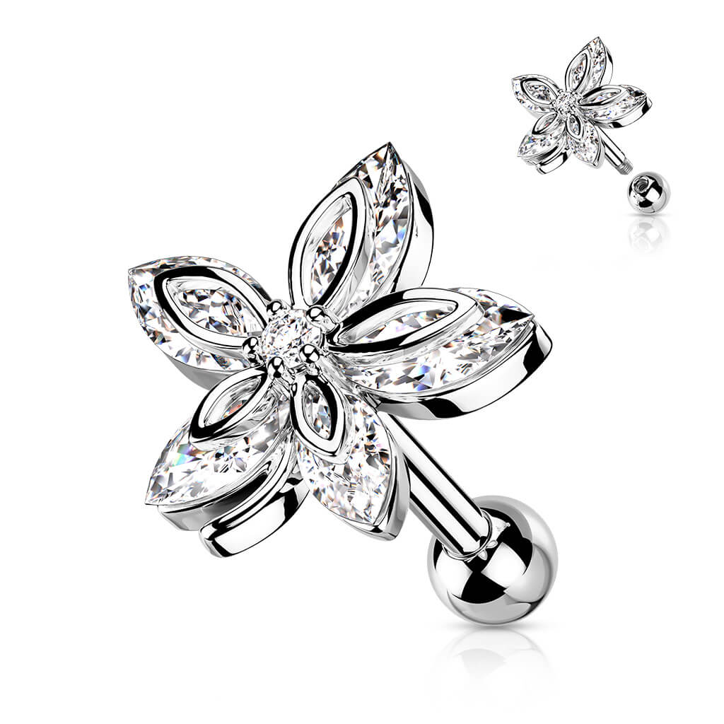 Barbell Blume Zirkonia - Image 2