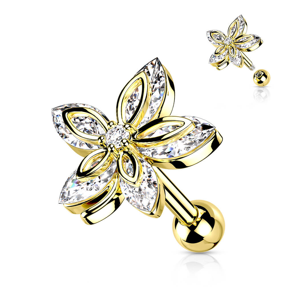 Barbell Blume Zirkonia - Image 3