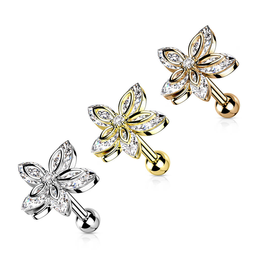 Barbell Blume Zirkonia - Image 4