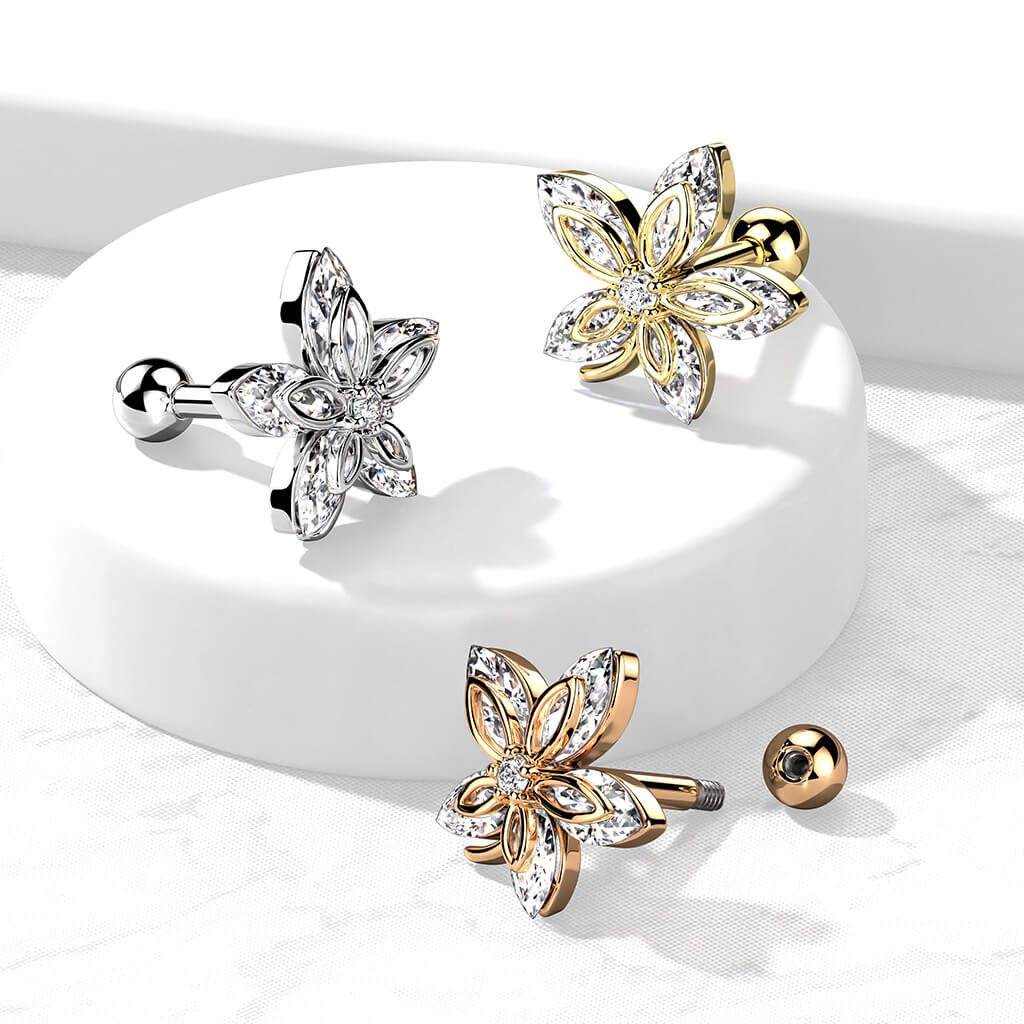 Barbell Blume Zirkonia - Image 5