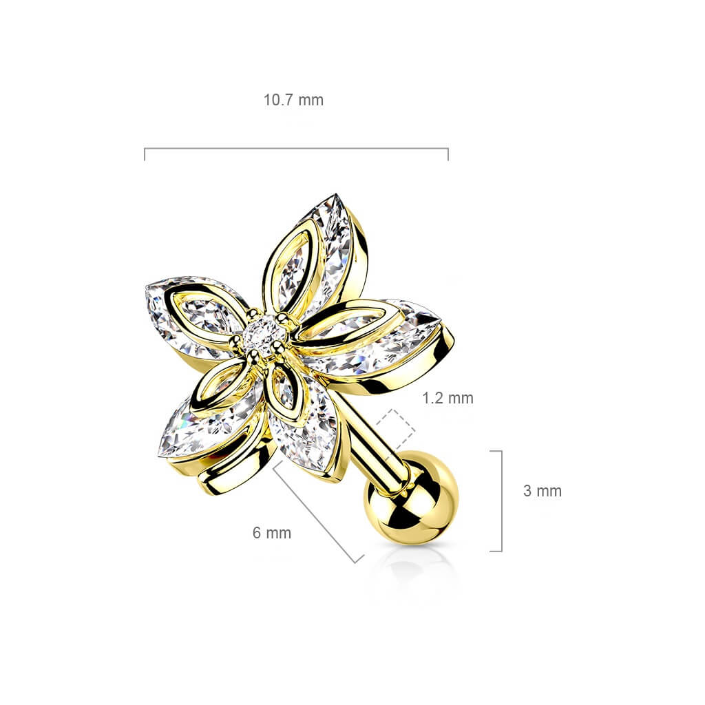Barbell Blume Zirkonia - Image 7