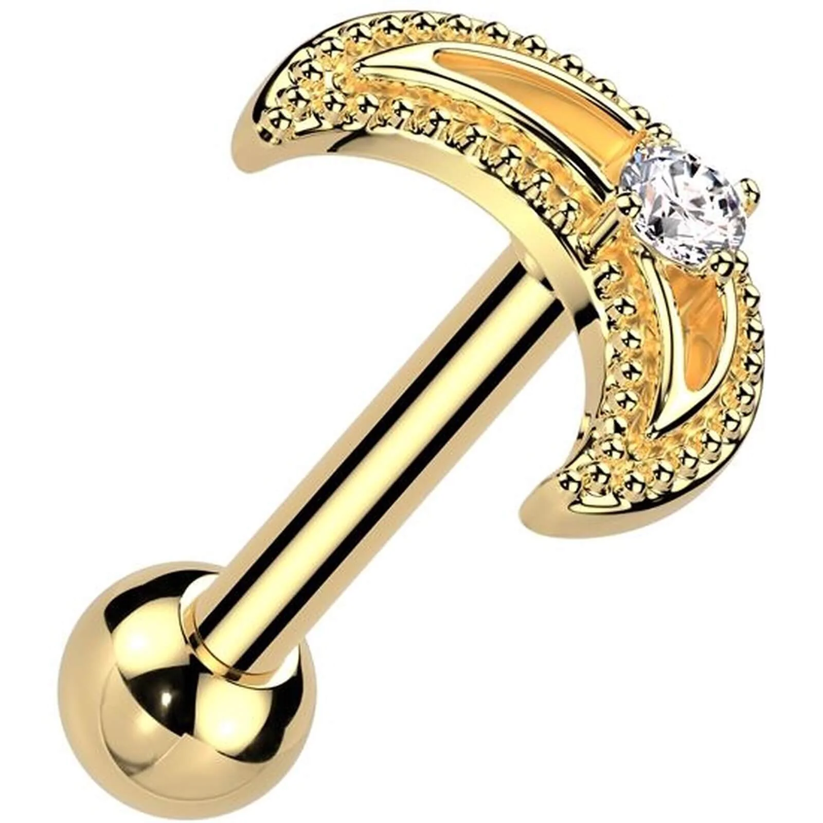 Barbell Mond Zirkonia