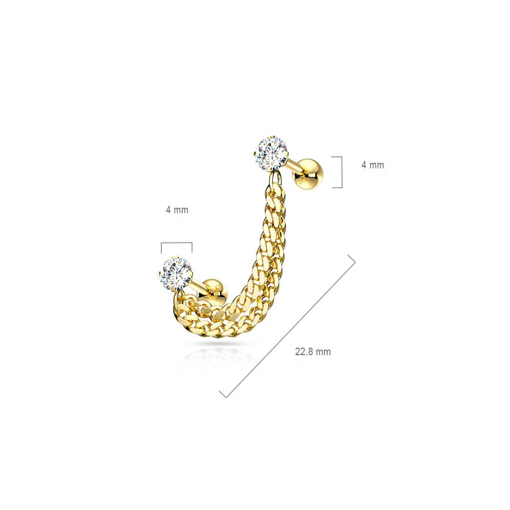 Barbell Kette Zirkonia - Image 3