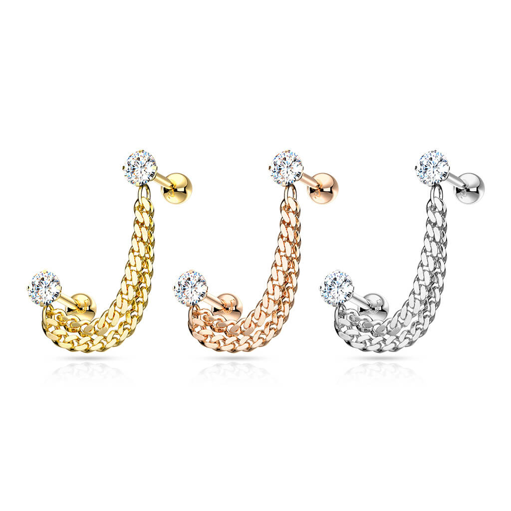 Barbell Kette Zirkonia - Image 5