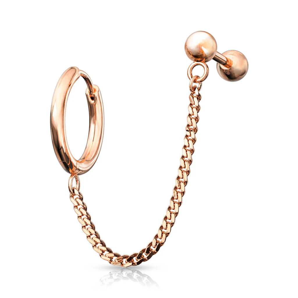 Ohrring Kette Barbell Clicker - Image 6