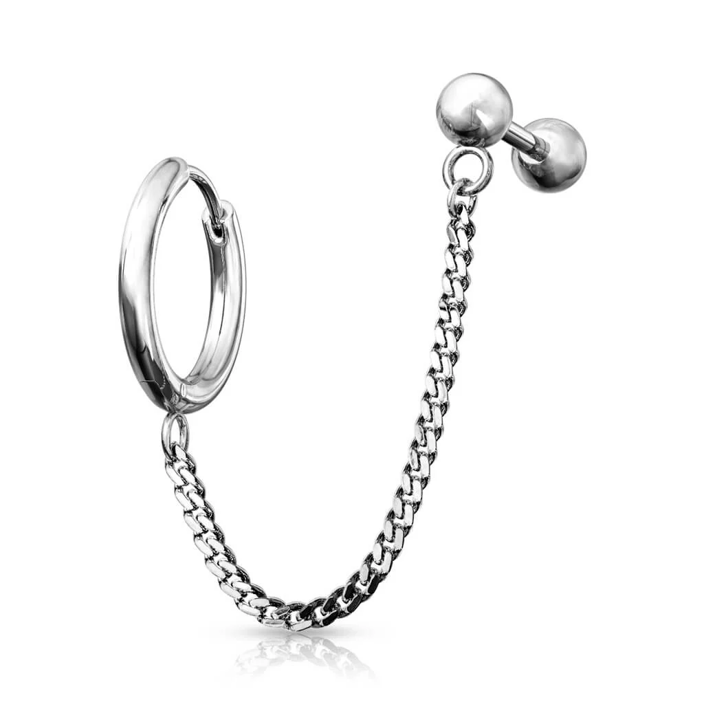 Ohrring Kette Barbell Clicker - Image 8