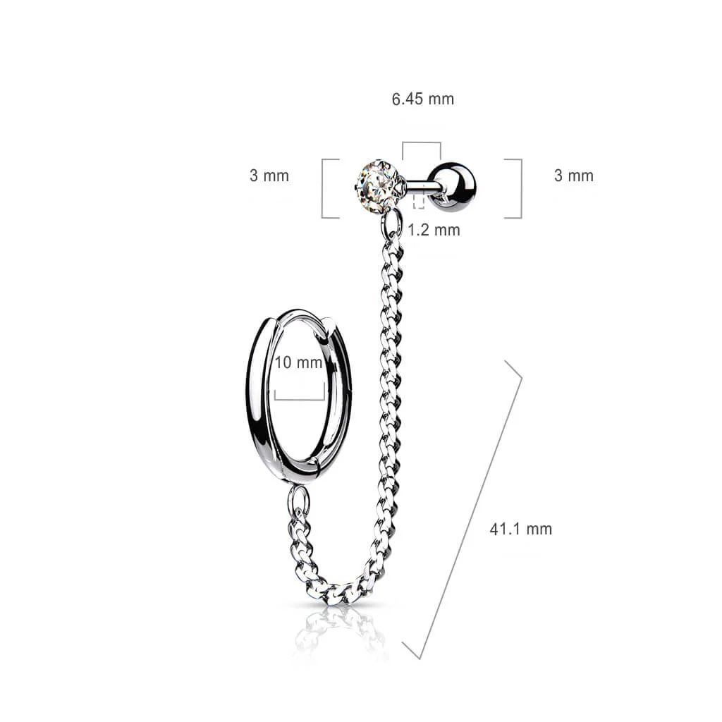 Barbell Kette Barbell Zirkonia Clicker - Image 3