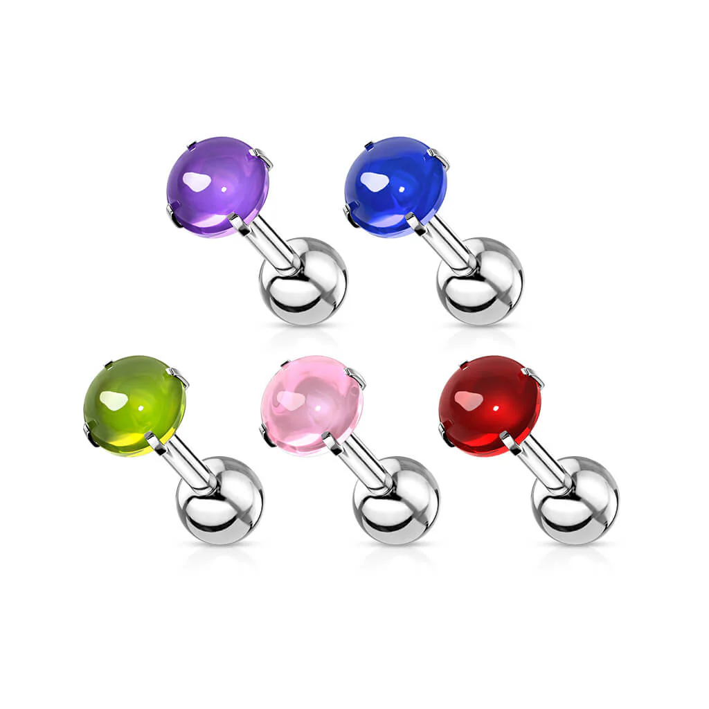 Barbell Zirkonia Cabochon Schliff - Image 4