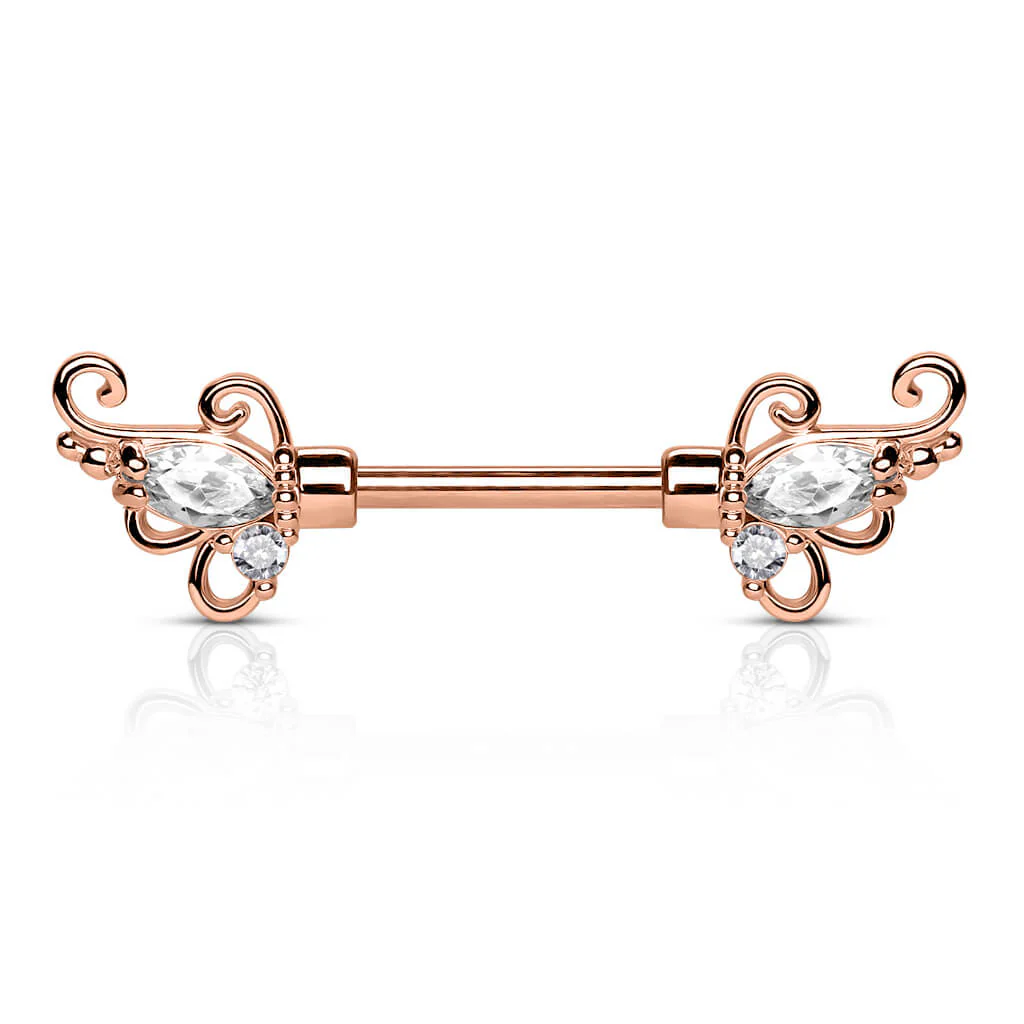 Nippelpiercing Flügel Zirkonia - Image 4