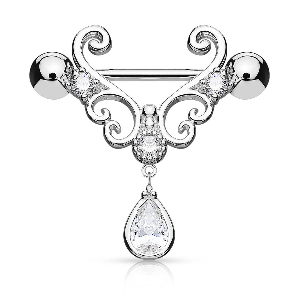 Nippelpiercing Herz Zirkonia - Image 2