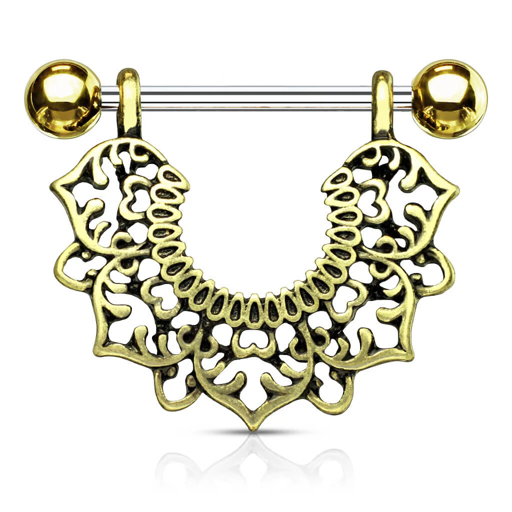 Nippelpiercing Blumenkranz beweglich - Image 2