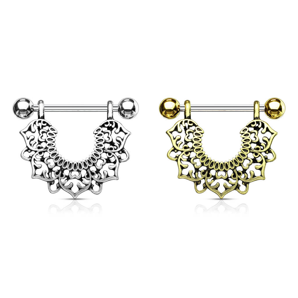 Nippelpiercing Blumenkranz beweglich - Image 4