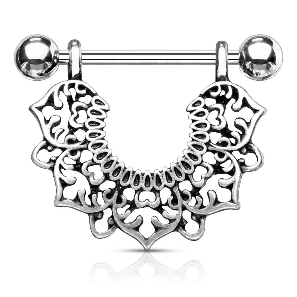 Nippelpiercing Blumenkranz beweglich - Image 6