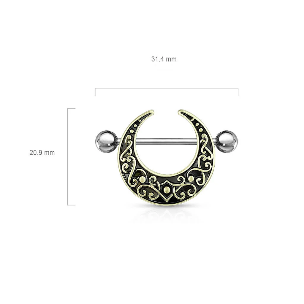 Nippelpiercing Halbmond - Image 3
