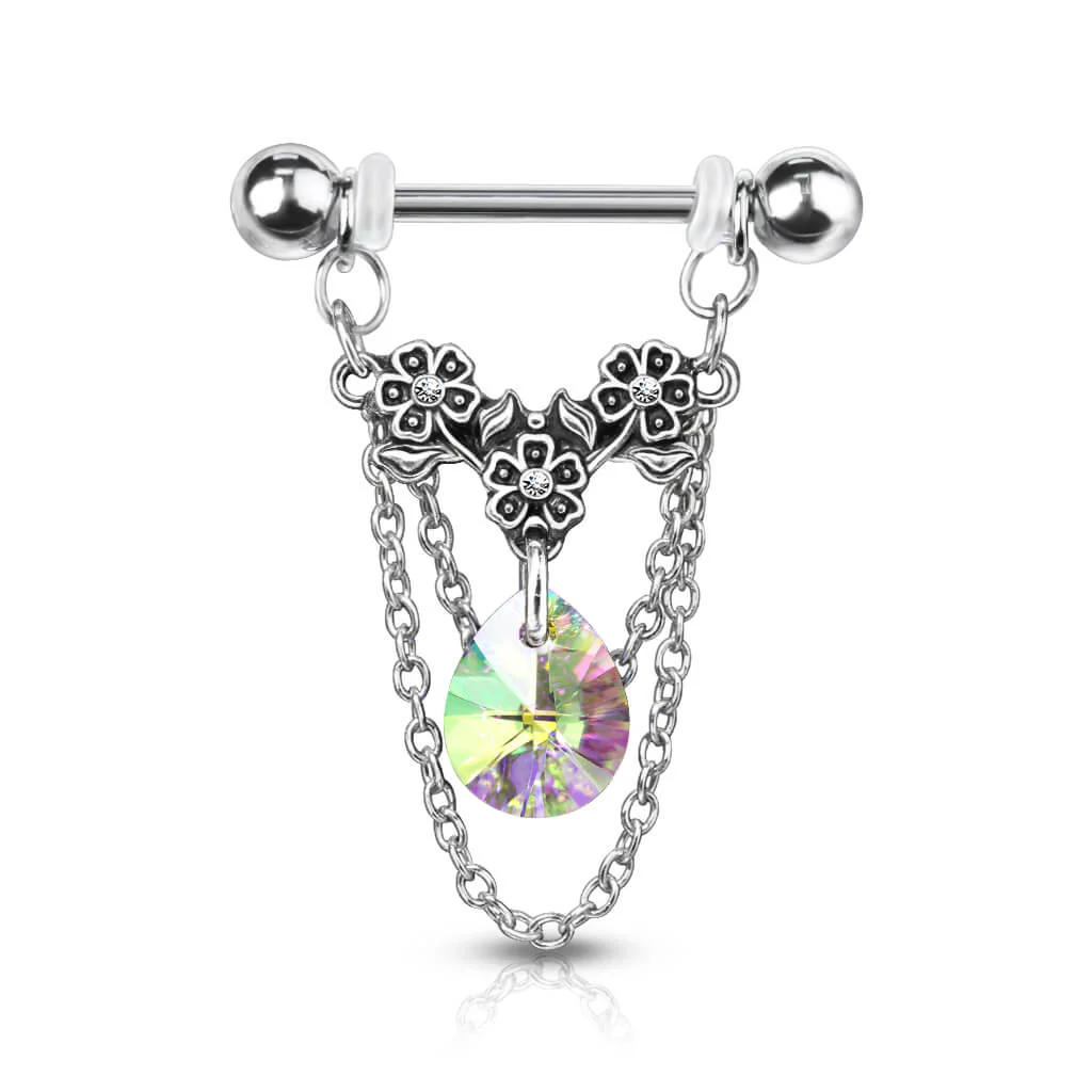 Nippelpiercing Ketten beweglich Zirkonia - Image 2
