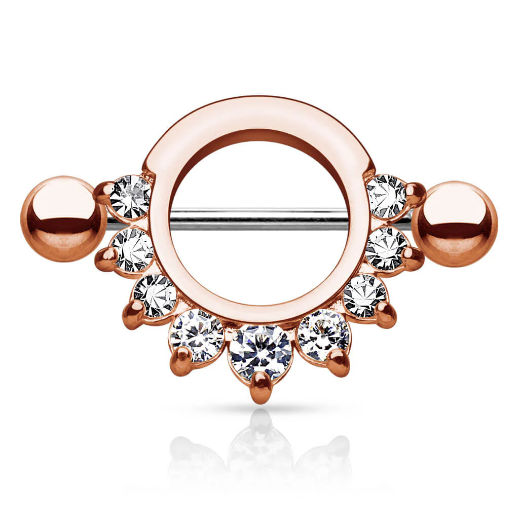 Nippelpiercing Zirkonia Rund - Image 4