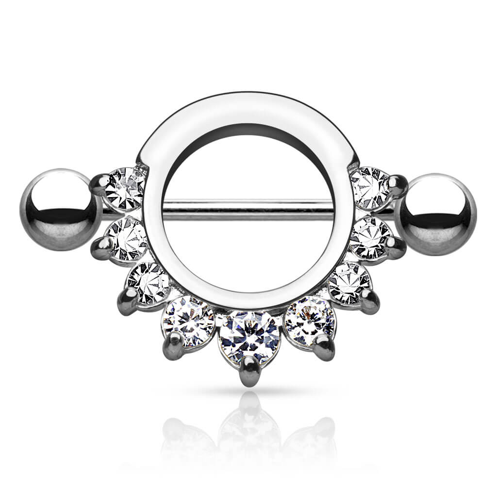 Nippelpiercing Zirkonia Rund - Image 5