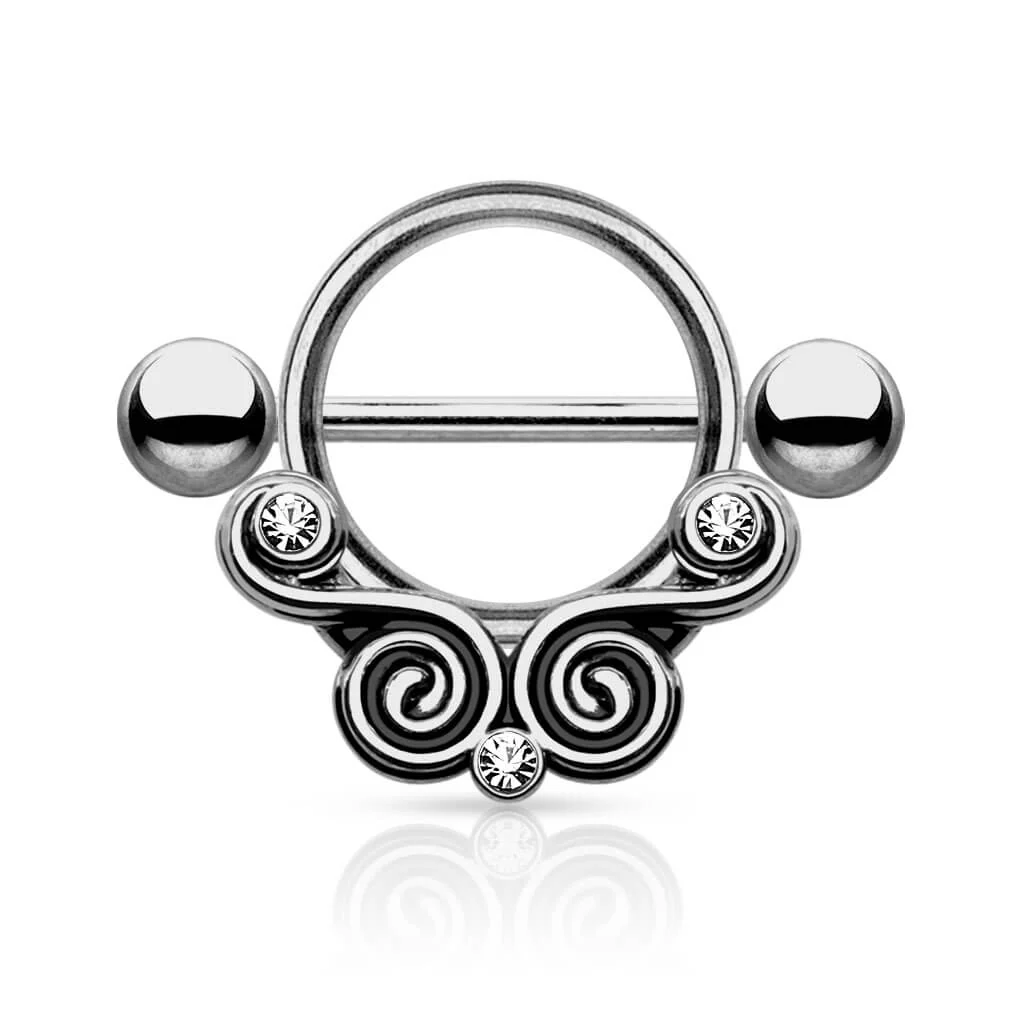 Nippelpiercing Zirkonia Rund - Image 3