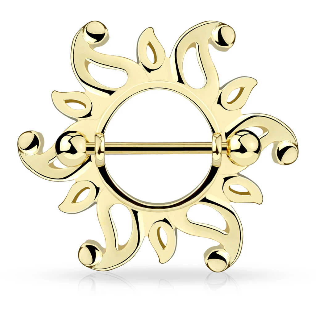 Nippelpiercing Sonne Tribal - Image 2