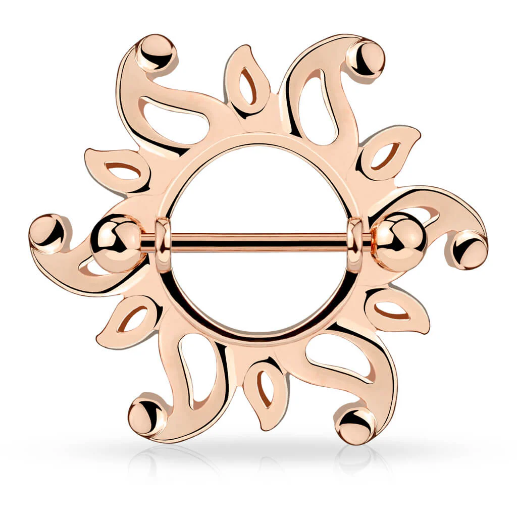 Nippelpiercing Sonne Tribal - Image 3