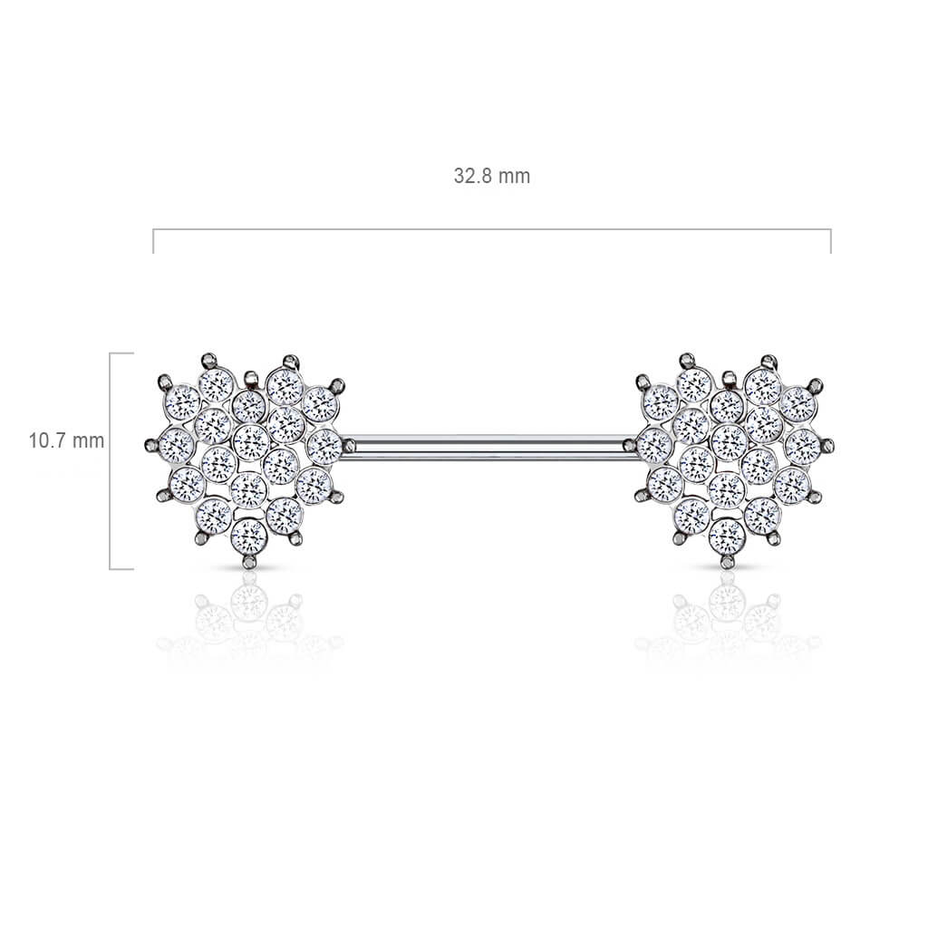 Nippelpiercing Herz Zirkonia - Image 3
