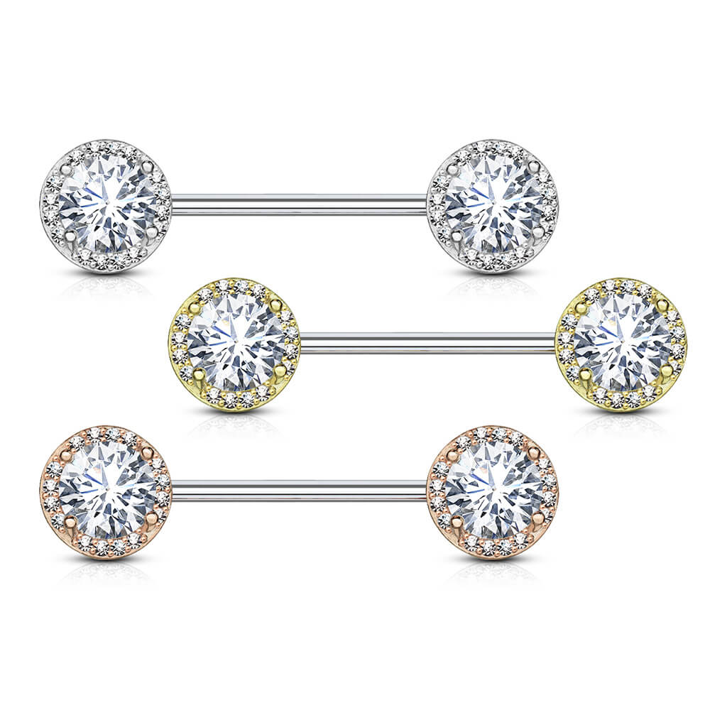 Nippelpiercing Zirkonia Rund - Image 5