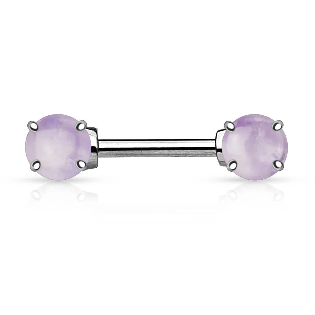 Nippelpiercing Halbedelsteine Silber - Image 2