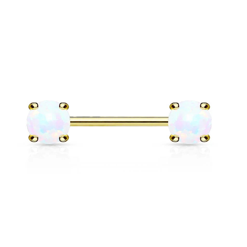 Nippelpiercing Opal Gold PVD - Image 3