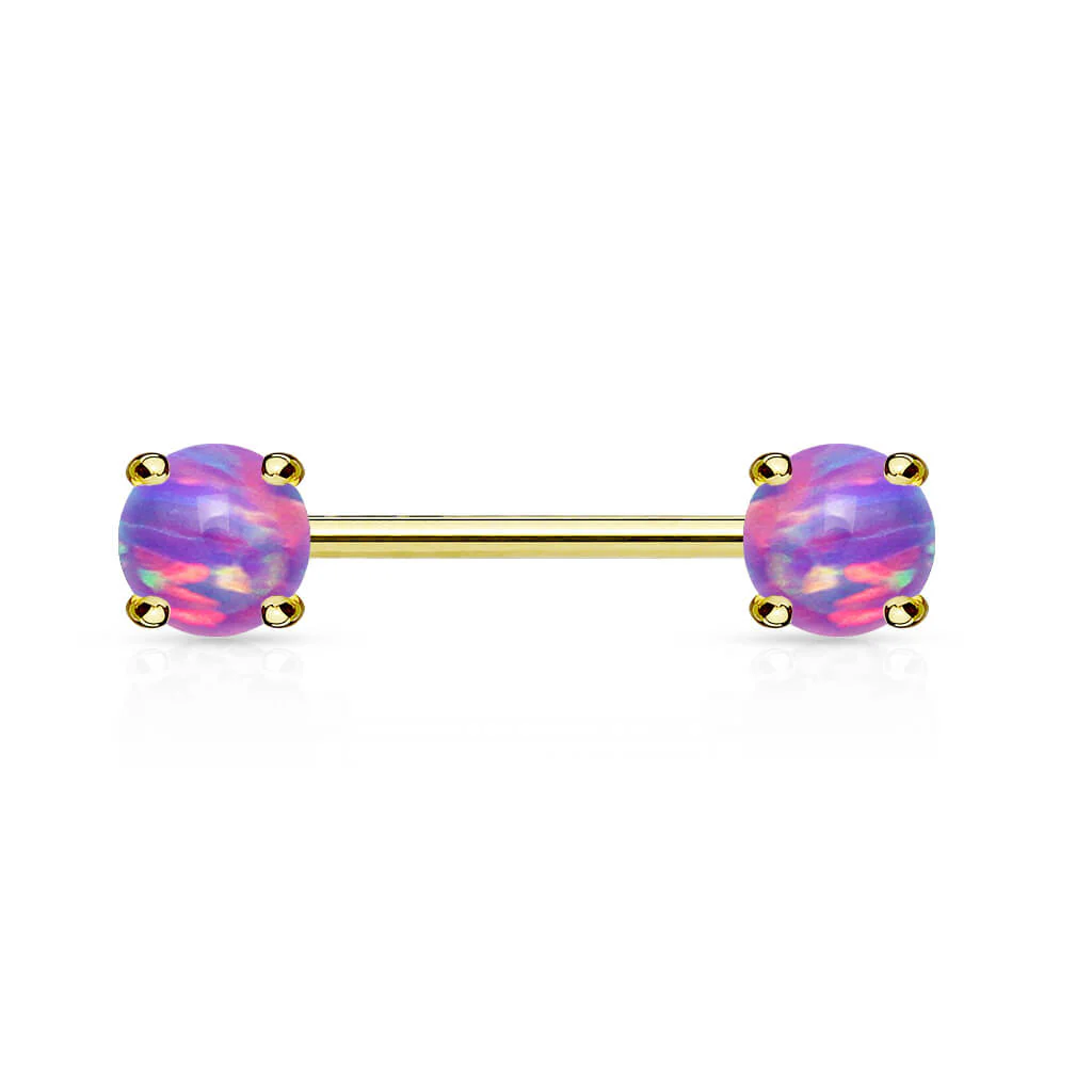 Nippelpiercing Opal Gold PVD - Image 4