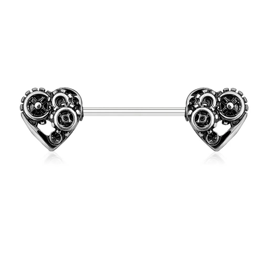 Nippelpiercing Herz Steampunk - Image 4