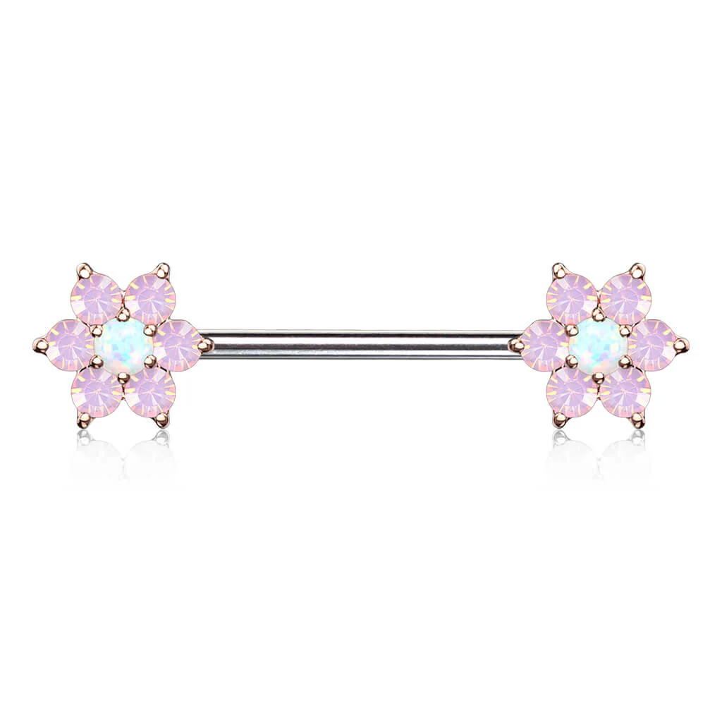 Nippelpiercing Blume Opal - Image 10
