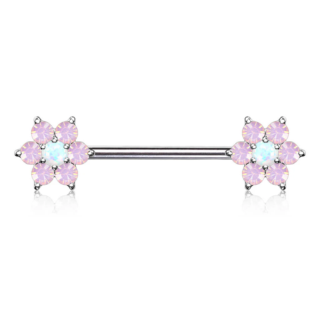 Nippelpiercing Blume Opal - Image 8
